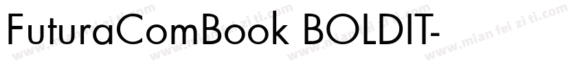 FuturaComBook BOLDIT字体转换
